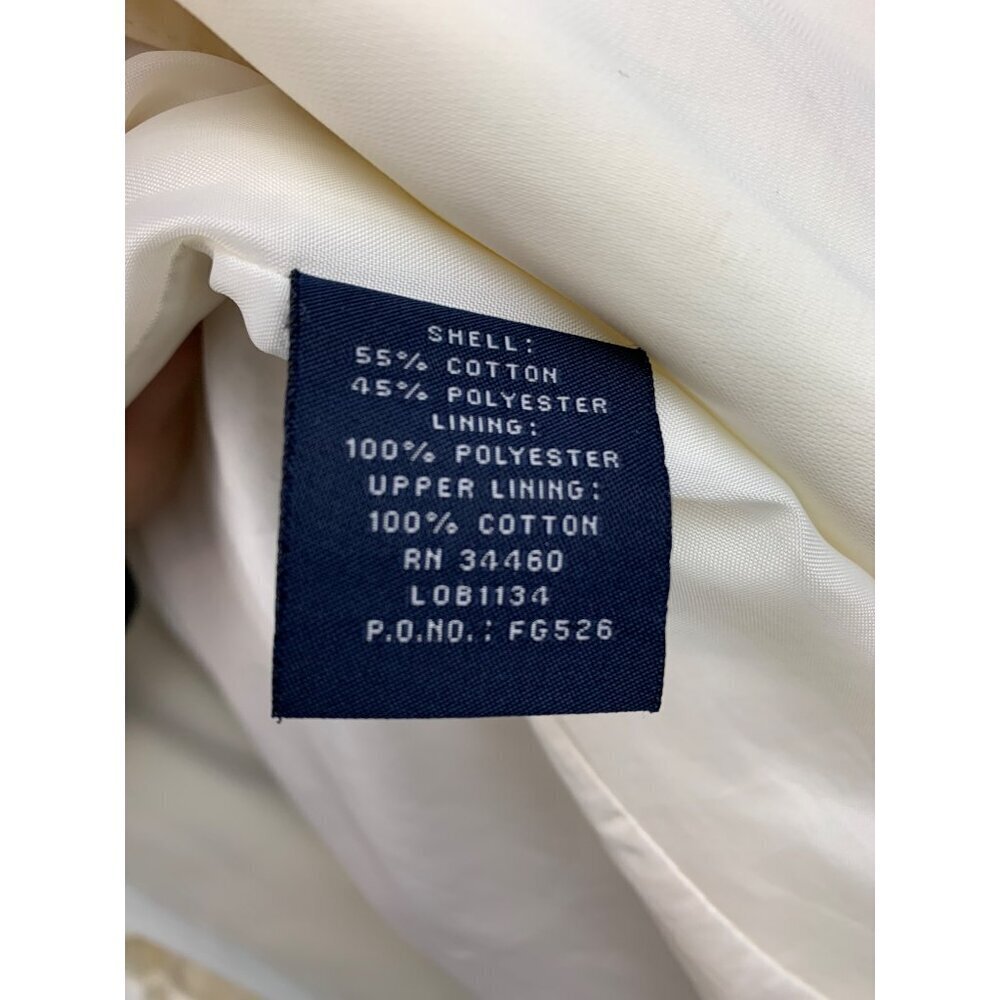 Women's London Fog Short Trench Coat White Size M - Picture 9 of 12